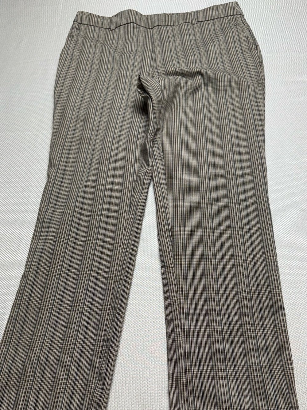 Rafaella Women’s Brown and Gray Pinstripe Dress Pants
